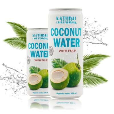Napój COCONUT WATER, woda kokosowa z miąższem 320ml